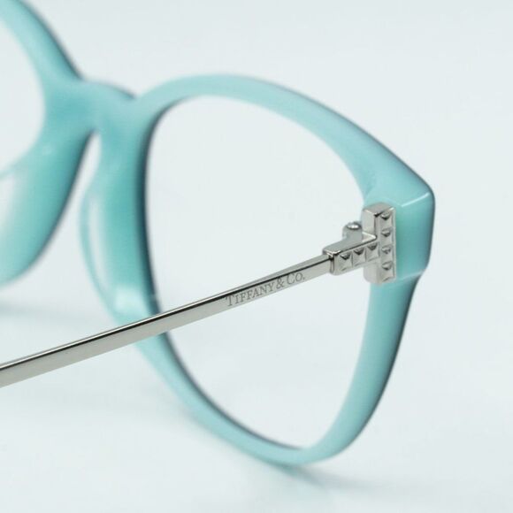 NEW TIFFANY & CO TF2177F 8055 BLACK ON TIFFANY BLUE EYEGLASSES - Picture 8 of 10